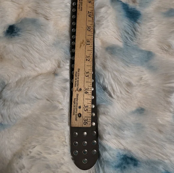 Source Unknown Brown Studded Grommet Belt - Picture 5 of 6